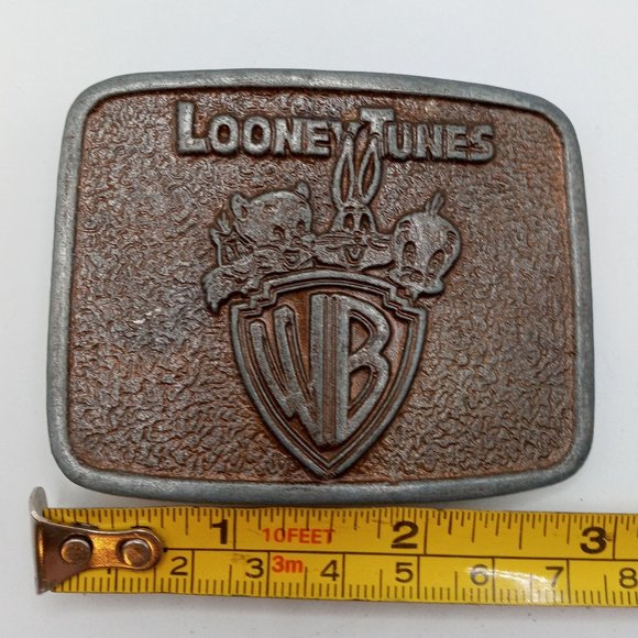 Looney Tunes Belt Buckle Warner Bros Cartoon Bugs Bunny Tweety Bird Porky Pig - Picture 2 of 10